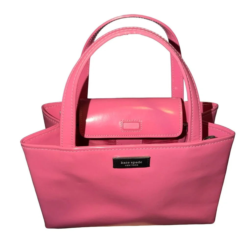 Kate Spade Sam Icon Spazzolato Small Tote. Pink. s362